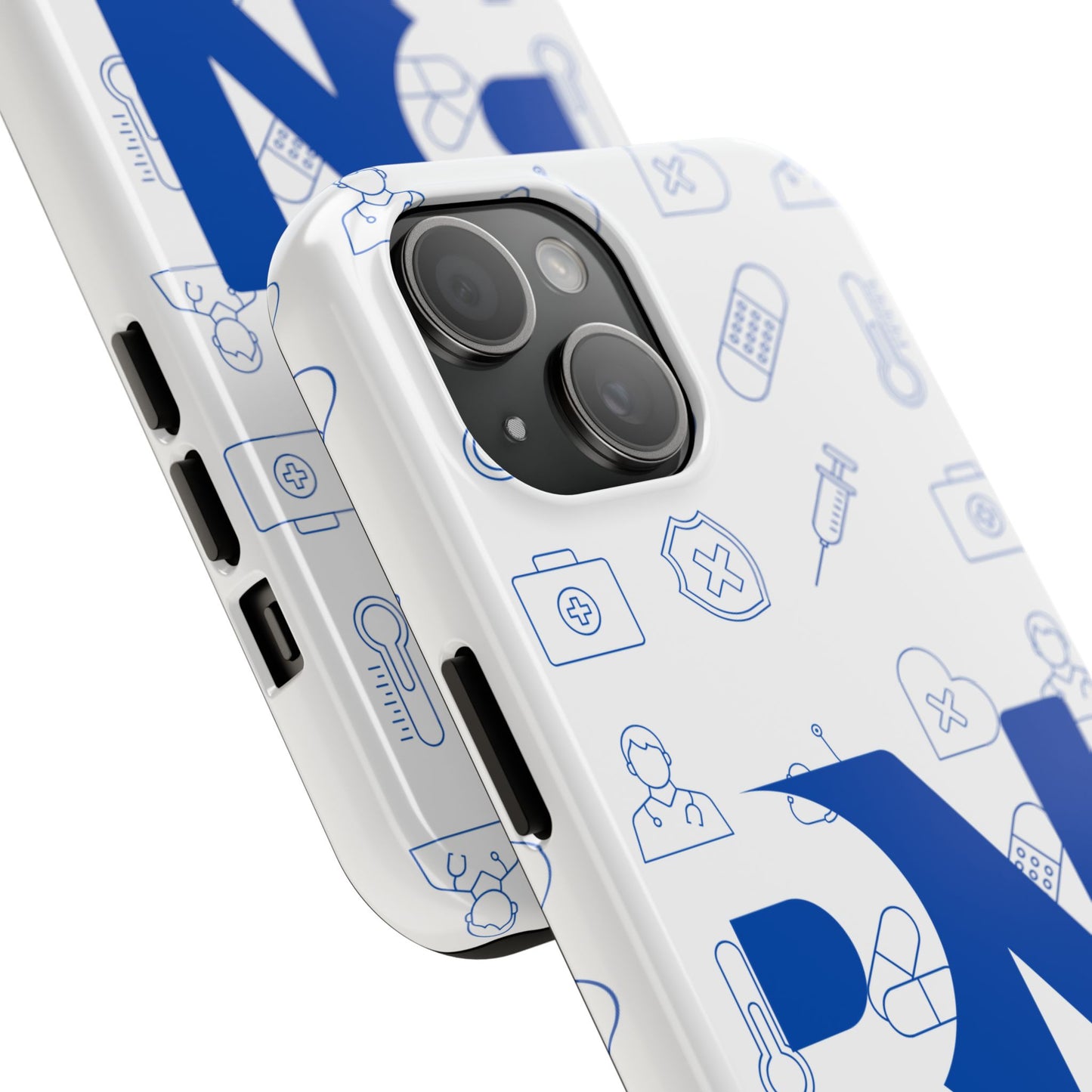 RN Nursing Theme Tough Durable Drop Protection Phone Case, Gift for Nurses, RN Phone Cover