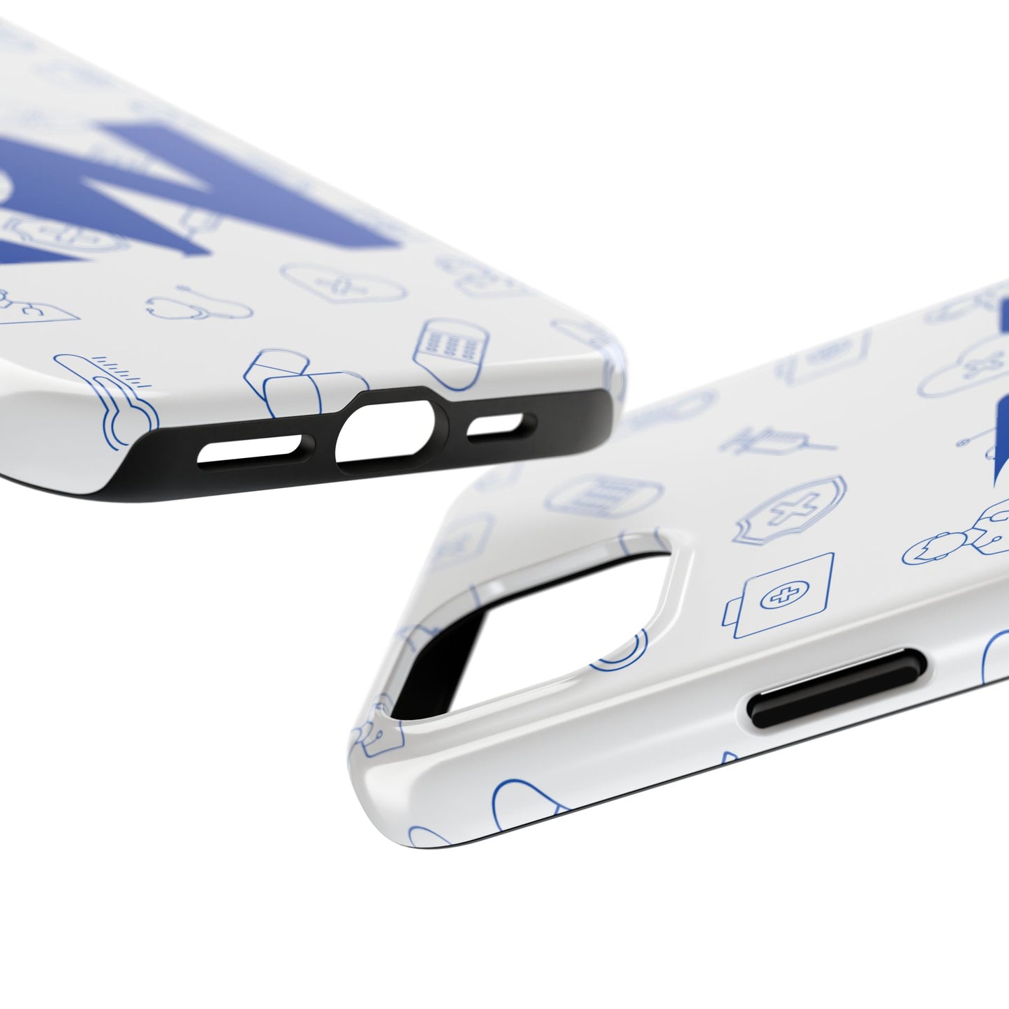 RN Nursing Theme Tough Durable Drop Protection Phone Case, Gift for Nurses, RN Phone Cover