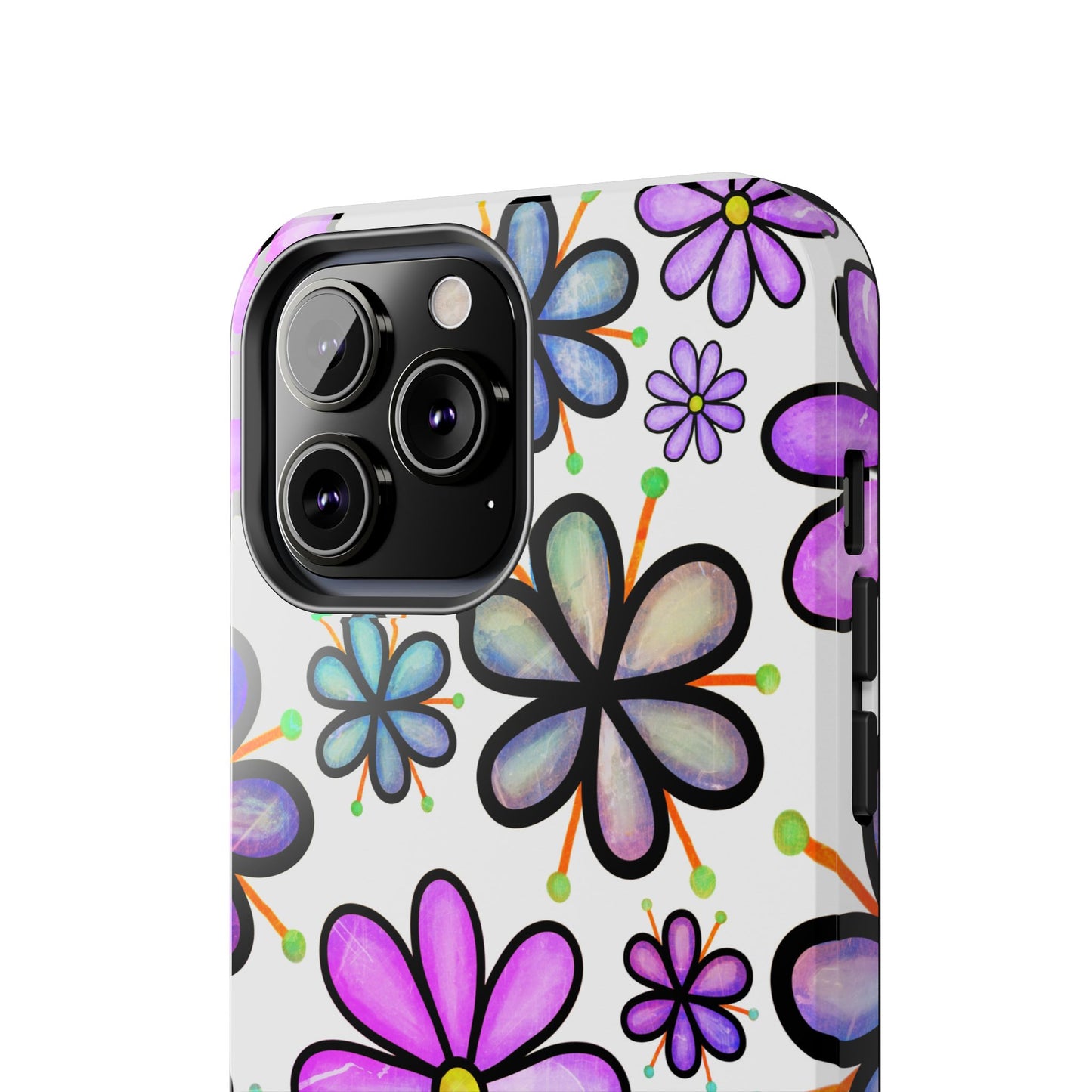 Floral Tough Phone Case, Durable Drop Protection Phone Cover