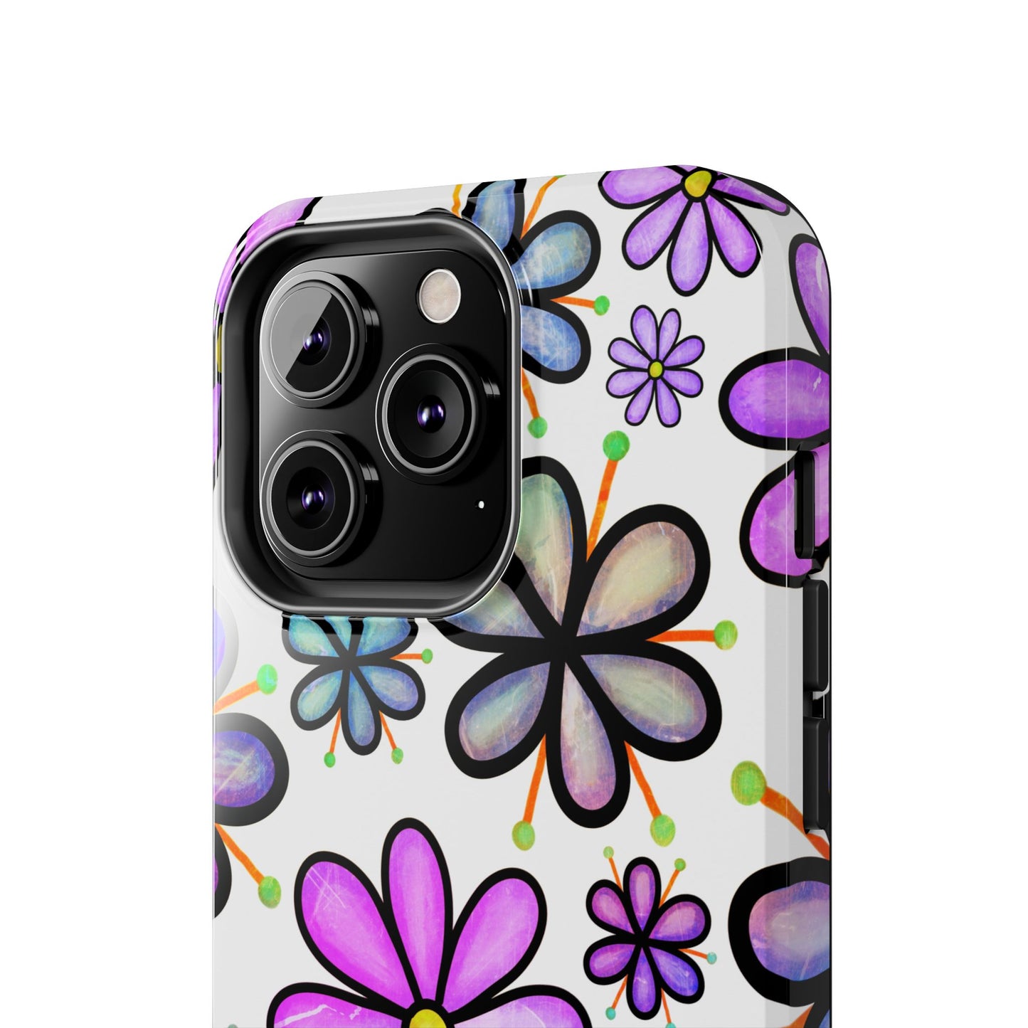 Floral Tough Phone Case, Durable Drop Protection Phone Cover