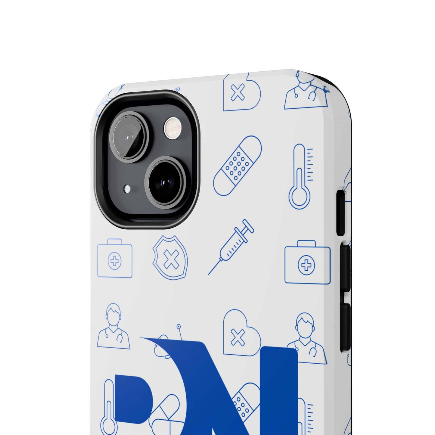 RN Nursing Theme Tough Durable Drop Protection Phone Case, Gift for Nurses, RN Phone Cover